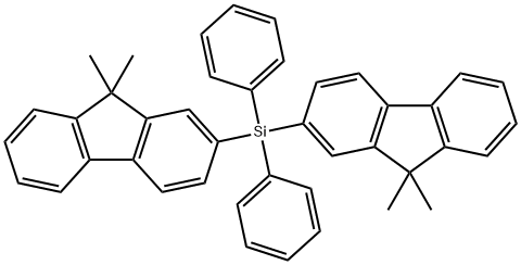 9H-Fluorene, 2,2'-(diphenylsilylene)bis[9,9-dimethyl- Structure