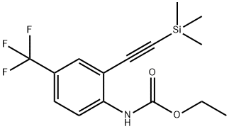 Carbamic acid, N-[4-(trifluoromethyl)-2-[2-(trimethylsilyl)ethynyl]phenyl]-, ethyl ester