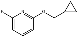 2-(Cyclopropylmethoxy)-6-fluoropyridine Struktur
