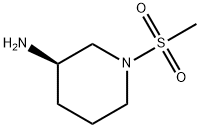 3-Piperidinamine, 1-(methylsulfonyl)-, (3R)- Structure