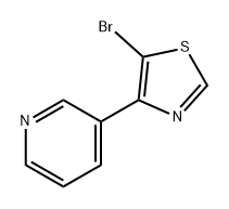 Pyridine, 3-(5-bromo-4-thiazolyl)- Structure