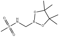 N-[(4,4,5,5-tetramethyl-1,3,2-dioxaborolan-2-yl)me thyl]methanesulfonamide Structure