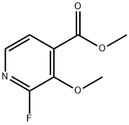 4-Pyridinecarboxylic acid, 2-fluoro-3-methoxy-, methyl ester Struktur