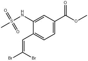 Methyl 4-(2,2-dibromoethenyl)-3-[(methylsulfonyl)amino]benzoate Structure