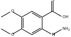Benzoic acid, 2-hydrazinyl-4,5-dimethoxy- Struktur