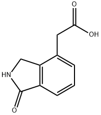 Isoindolin-1-one-4-acetic acid Structure
