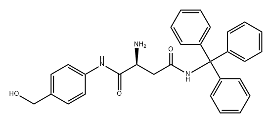 Butanediamide, 2-amino-N1-[4-(hydroxymethyl)phenyl]-N4-(triphenylmethyl)-, (2S)-|