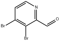 2-Pyridinecarboxaldehyde, 3,4-dibromo- Structure