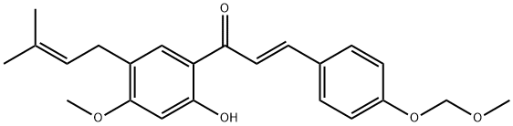 2-Propen-1-one, 1-[2-hydroxy-4-methoxy-5-(3-methyl-2-buten-1-yl)phenyl]-3-[4-(methoxymethoxy)phenyl]-, (2E)-