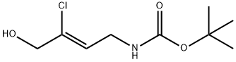 Carbamic acid, N-[(2Z)-3-chloro-4-hydroxy-2-buten-1-yl]-, 1,1-dimethylethyl ester Structure