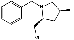 2-Pyrrolidinemethanol, 4-fluoro-1-(phenylmethyl)-, (2S,4S)- Structure