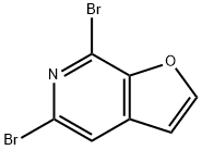 Furo[2,3-c]pyridine, 5,7-dibromo- 结构式