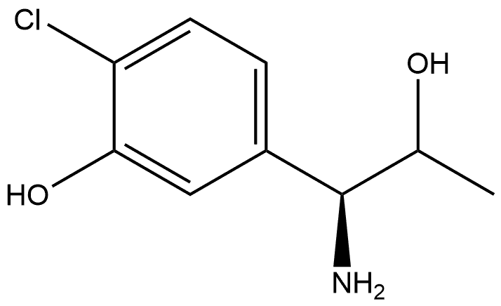 5-((1S)-1-amino-2-hydroxypropyl)-2-chlorophenol Structure