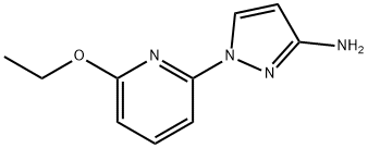 1-(6-乙氧基-2-吡啶基)-1H-吡唑-3-胺, 1339049-44-3, 结构式