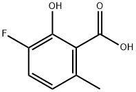 Benzoic acid, 3-fluoro-2-hydroxy-6-methyl- Struktur