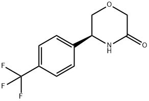 3-Morpholinone, 5-[4-(trifluoromethyl)phenyl]-, (5S)-|(5S)-5-[4-(三氟甲基)苯基]吗啉-3-酮