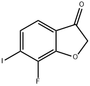 7-Fluoro-6-iodobenzo[b]furan-3(2H)-one Structure
