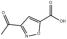 5-Isoxazolecarboxylic acid, 3-acetyl- Struktur