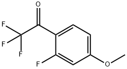 2,2,2-trifluoro-1-(2-fluoro-4-methoxyphenyl)ethan-1-one Structure