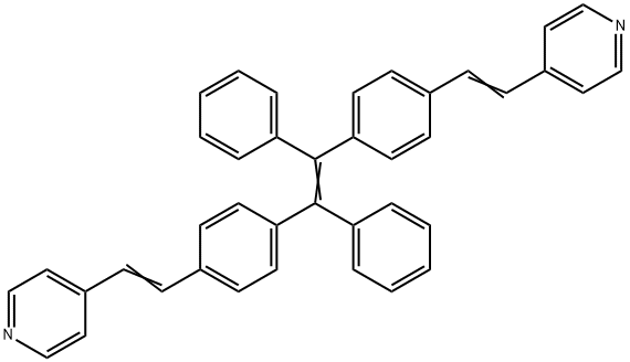 Pyridine, 4,4'-[(1,2-diphenyl-1,2-ethenediyl)bis(4,1-phenylene-2,1-ethenediyl)]bis- Structure