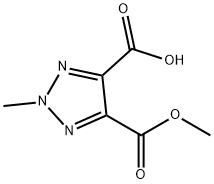 2H-1,2,3-Triazole-4,5-dicarboxylic acid, 2-methyl-, 4-methyl ester Struktur