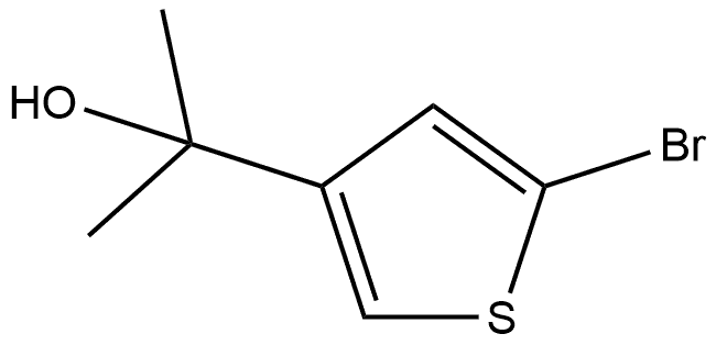2-(5-溴噻吩-3-基)丙-2-醇, 1401091-26-6, 结构式
