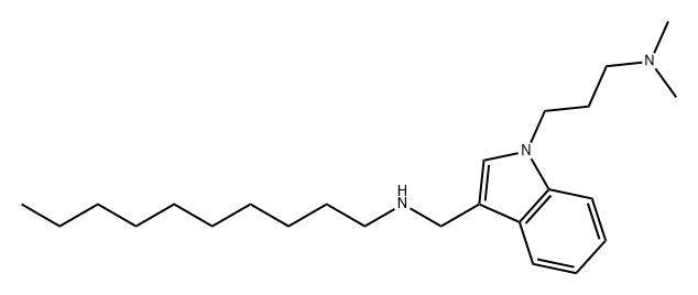 1H-Indole-3-methanamine, N-decyl-1-[3-(dimethylamino)propyl]-|化合物 DYNOLE 2?24
