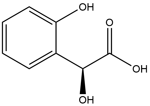 Benzeneacetic acid, α,2-dihydroxy-, (αS)- Structure