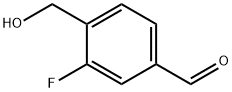 3-Fluoro-4-(hydroxymethyl)benzaldehyde Struktur