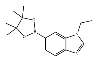 1H-Benzimidazole, 1-ethyl-6-(4,4,5,5-tetramethyl-1,3,2-dioxaborolan-2-yl)- Struktur