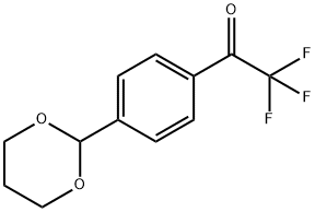 Ethanone, 1-[4-(1,3-dioxan-2-yl)phenyl]-2,2,2-trifluoro- Structure