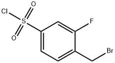 4-(Bromomethyl)-3-fluorobenzenesulphonyl chloride Structure
