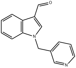 1H-Indole-3-carboxaldehyde, 1-(3-pyridinylmethyl)- Struktur