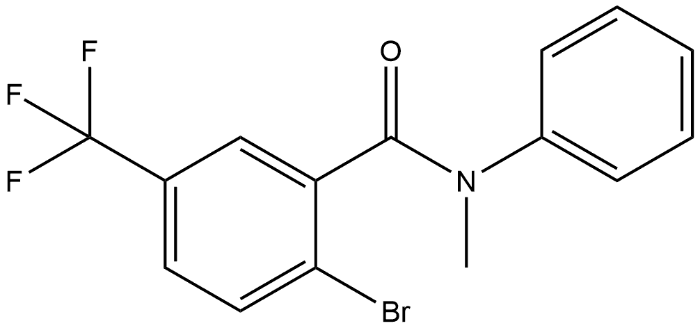 2-Bromo-N-methyl-N-phenyl-5-(trifluoromethyl)benzamide Structure