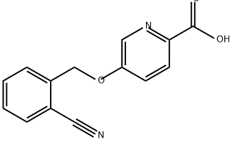 2-Pyridinecarboxylic acid, 5-[(2-cyanophenyl)methoxy]-|