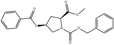1,2-Pyrrolidinedicarboxylic acid, 4-(benzoyloxy)-, 2-methyl 1-(phenylmethyl) ester, (2S,4S)-
