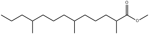 Tridecanoic acid, 2,6,10-trimethyl-, methyl ester Struktur