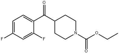 1-Piperidinecarboxylic acid, 4-(2,4-difluorobenzoyl)-, ethyl ester|利培酮杂质4