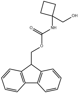 Carbamic acid, N-[1-(hydroxymethyl)cyclobutyl]-, 9H-fluoren-9-ylmethyl ester Struktur