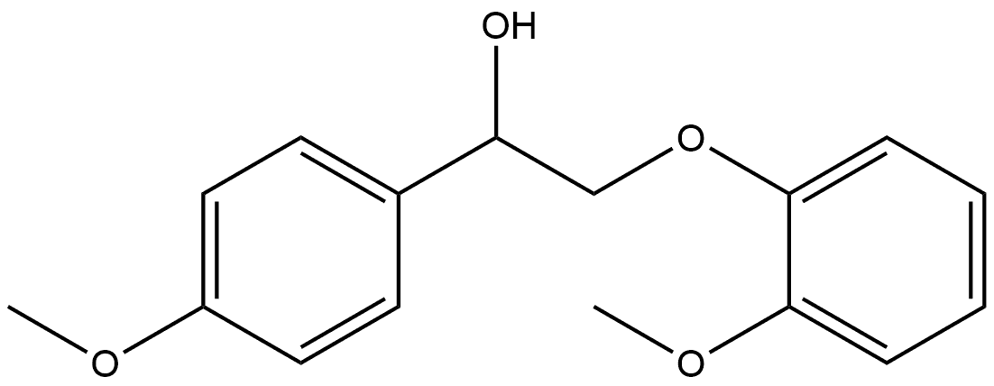 Benzenemethanol, 4-methoxy-伪-[(2-methoxyphenoxy)methyl] 结构式