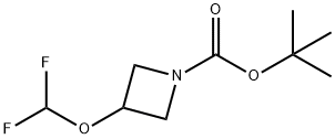 1,1-Dimethylethyl 3-(difluoromethoxy)-1-azetidinecarboxylate Structure