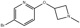 Pyridine, 5-bromo-2-[(1-methyl-3-azetidinyl)oxy]-|