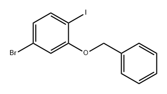 Benzene, 4-bromo-1-iodo-2-(phenylmethoxy)-|2-(苄氧基)-4-溴-1-碘苯
