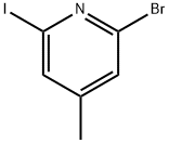 2-Bromo-6-iodo-4-methylpyridine Structure