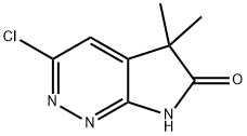 6H-Pyrrolo[2,3-c]pyridazin-6-one, 3-chloro-5,7-dihydro-5,5-dimethyl- Struktur