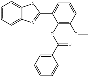 Phenol, 2-(2-benzothiazolyl)-6-methoxy-, 1-benzoate|2-(苯并[D]噻唑-2-基)-6-甲氧基苯基苯甲酸酯