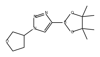 1H-1,2,3-Triazole, 1-(tetrahydro-3-furanyl)-4-(4,4,5,5-tetramethyl-1,3,2-dioxaborolan-2-yl)-|