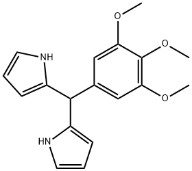 1H-Pyrrole, 2,2'-[(3,4,5-trimethoxyphenyl)methylene]bis- Structure