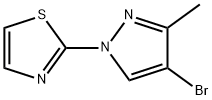 2-(4-bromo-3-methyl-1H-pyrazol-1-yl)-1,3-thiazole Structure