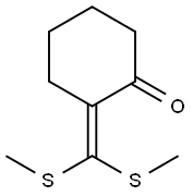 Cyclohexanone, 2-[bis(methylthio)methylene]-|